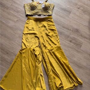 Yellow Flared Women's Pants